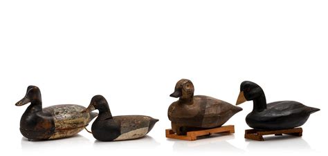 Four Antique Duck Decoys. Auction