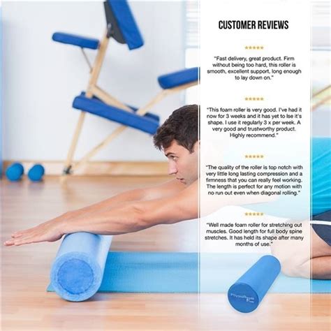 Foam Roller Blue 15cm X 90cm Foam Rollers Physioroom