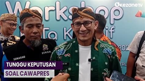 Tunggu Keputusan Partai Soal Cawapres Sandiaga Uno Fokus Tampung