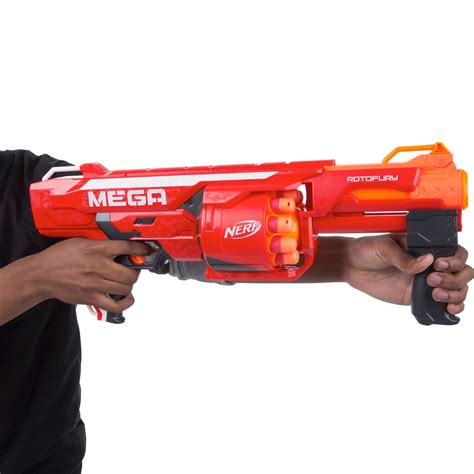 Nerf Mega Strike Rotofury N Series Blaster Gun Dart Standard Packaging