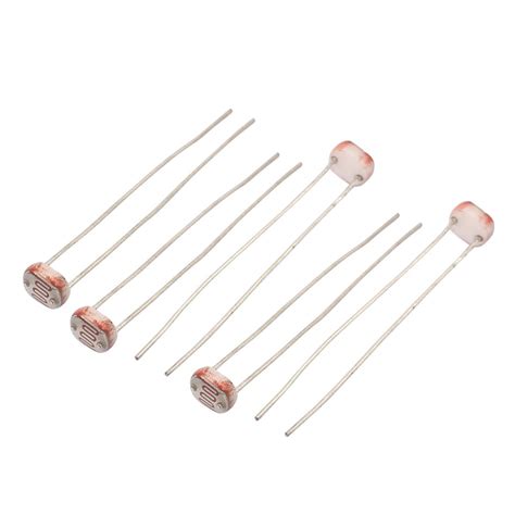 Aexit 5Pcs 5517 Fixed Resistors Photoresistor LDR CDS 5mm Light