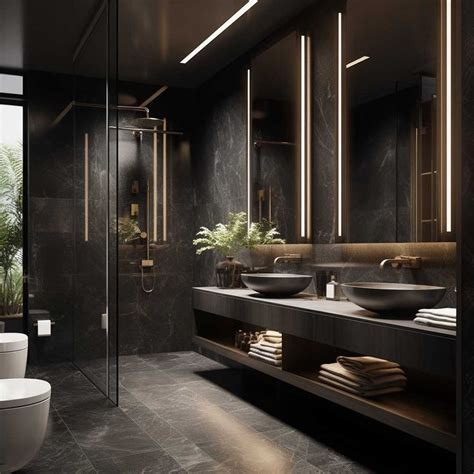 10 Ideas For Creating A Luxury Modern Black Bathroom To Impress • 333k