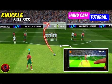 How To Score Knuckle Free Kick Handcam Tutorial EFootball 2024