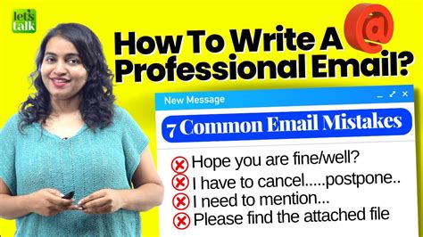 How To Write A Professional Email 7 Email Mistakes To Avoid Email