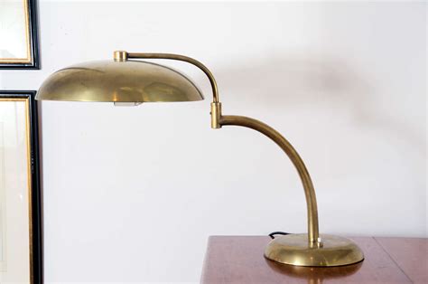 1940's French Brass Swivel Desk Lamp at 1stDibs