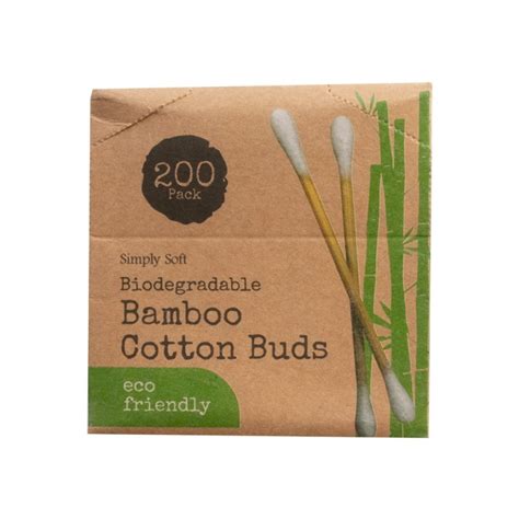 200 X Eco Friendly Biodegradable Bamboo Cotton Buds