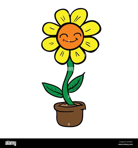 Flower Pot Cartoon