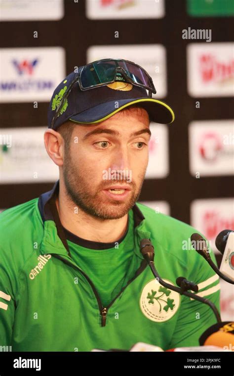 Ireland Test Team Captain Andrew Balbirnie Attends Pre Match Press