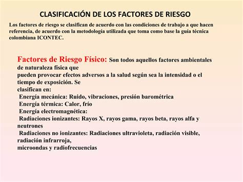 Clasificacion De Los Factores De Riesgos PPT Descarga Gratuita