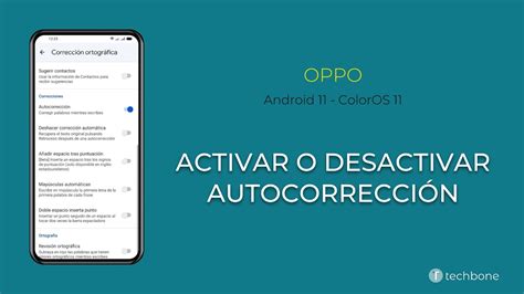 Activar O Desactivar La Autocorrecci N Oppo Android Coloros