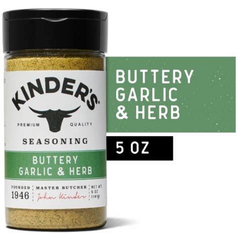 Kinder S Buttery Garlic Herb Handcrafted Premium Dry Seasoning 5 Oz