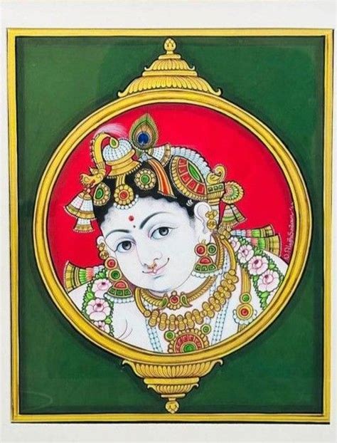 Pin By Ved Chandra Madesia On Art Style Tanjore Mini Canvas Art