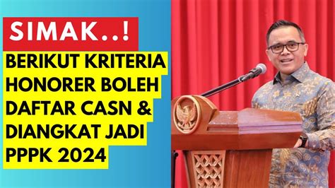 Berikut Kriteria Honorer Boleh Daftar Casn Diangkat Jadi Pppk