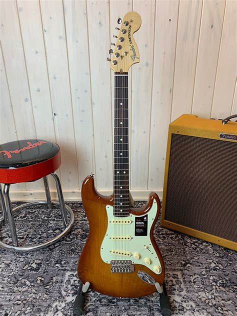 Fender American Performer Stratocaster Rw 2021 Honey Burst Reverb