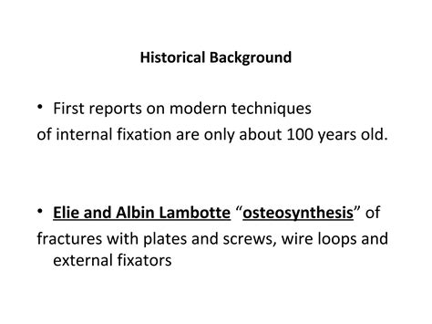 principles of internal fixation | PPT