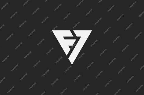 Premium Vector | Premium letter f7 logo design luxury triangle creative ...