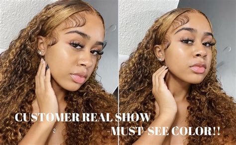 Amazon ALHER Water Wave Ombre 3 Bundles 20 22 24 Inch Honey Blonde Highlight Wet And Wavy