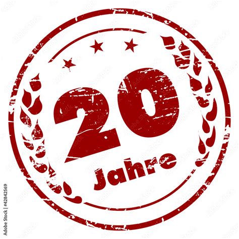 20 Jahre Stempel Stock-Vektorgrafik | Adobe Stock
