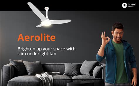 Buy Orient Electric Aerolite 1200mm Premium Ceiling Fan With Remote