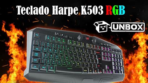 Redragon Harpe Led K Rgb Unboxing E Review Do Teclado Youtube