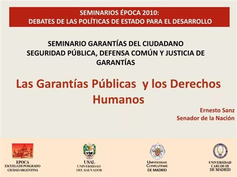 Ppt Las Garant As P Blicas Y Los Derechos Humanos Powerpoint