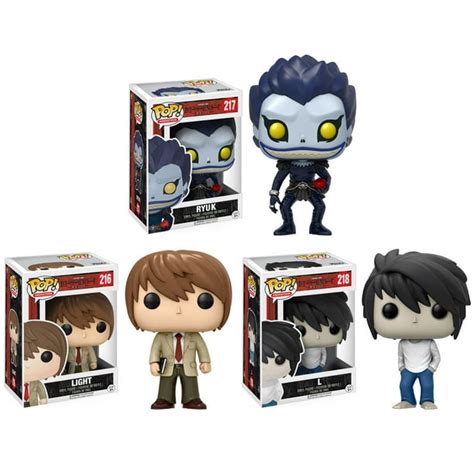 Funko Pop Animation Vinyl Figures Death Note S1 Set Of 3 L Light