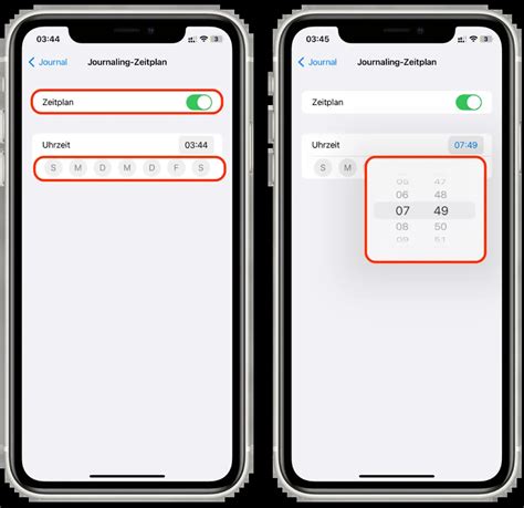 Iphone Ndern Sie Ihren Zeitplan In Der Journal App So Gehts Das
