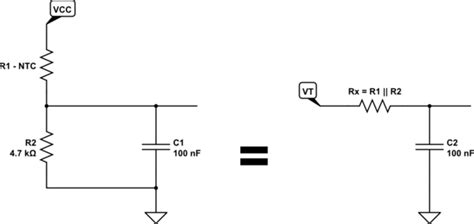 Microcontroller Ntc Interfacing With Adc Do We Need A Lpf After Ntc