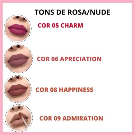 Batom Ruby Rose Liquido Mood Tons De Rosa Nude Shopee Brasil