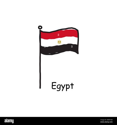 Egypt flag Cut Out Stock Images & Pictures - Alamy