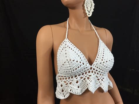 Crochet Bikini Festival Hobo Top Etsy