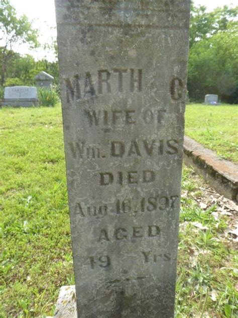 Martha Ann Bybee Davis 1848 1897 Memorial Find A Grave