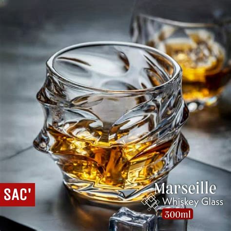 Jual 𝙎𝘼𝘾 MARSEILLE Whiskey Glass Gelas Kaca Gelas Whisky Wine Gelas