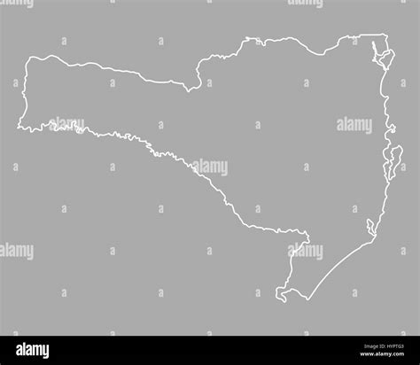 Mapa De Santa Catarina Fotografía De Stock Alamy