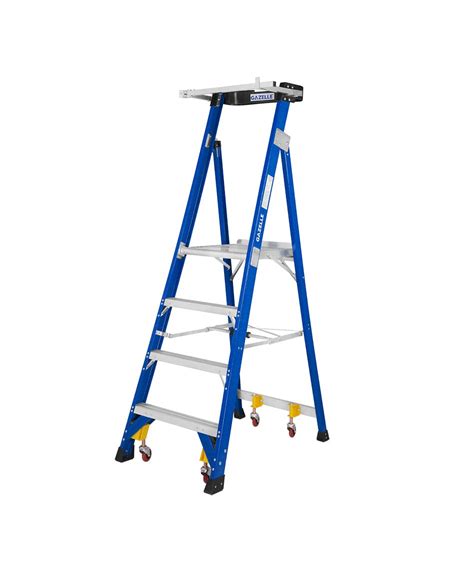 AABTools | GAZELLE G3904 4 Ft. SafeTop Fiberglass Platform Ladder for ...