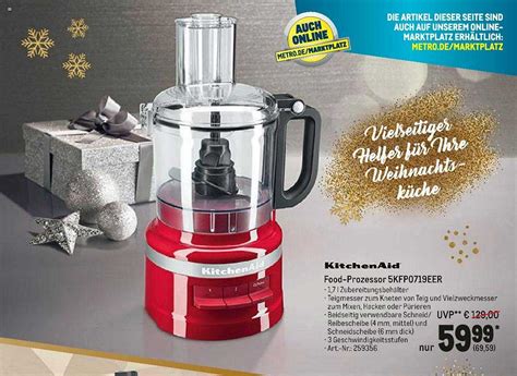 Kitchenaid Food-prozessor 5kfp0719eer Angebot bei METRO - 1Prospekte.de