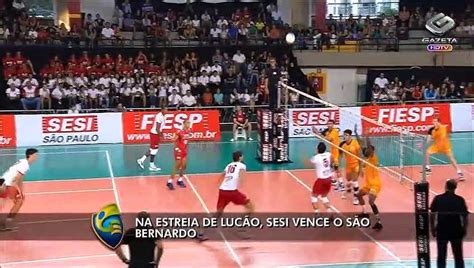 Sesi Vence S O Bernardo No Campeonato Paulista De V Lei V Deo Dailymotion