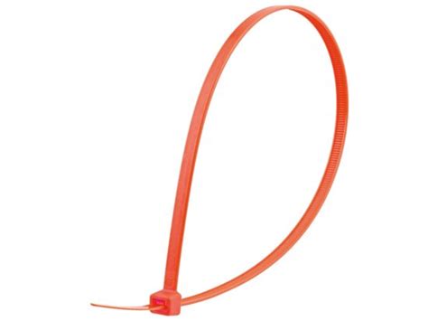 14 Inch Orange Cable Tie 100 Pack Secure Cable Ties