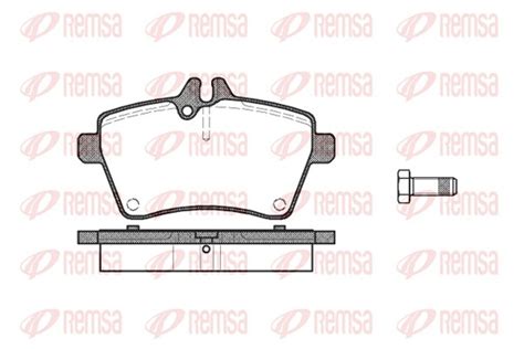 Remsa Bremsbelagsatz Scheibenbremse F R Mercedes Klasse W