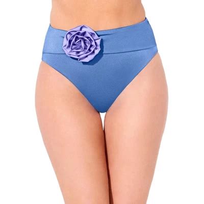 Women S Extra High Waist Full Coverage Tummy Control Bikini Bottom Shade Shore Target