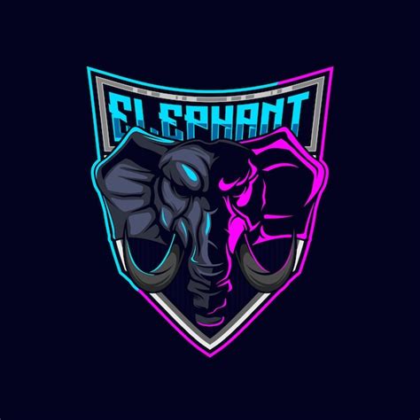 Premium Vector Elephant Mascot Gaming Logo Elephant Head ESport Logo