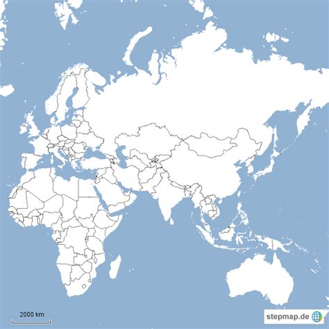 Stepmap Europa Asien Afrika Landkarte F R Deutschland