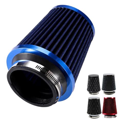 Inch Inlet Car Air Filter High Flow Cold Air Filter Mesh Cone With A