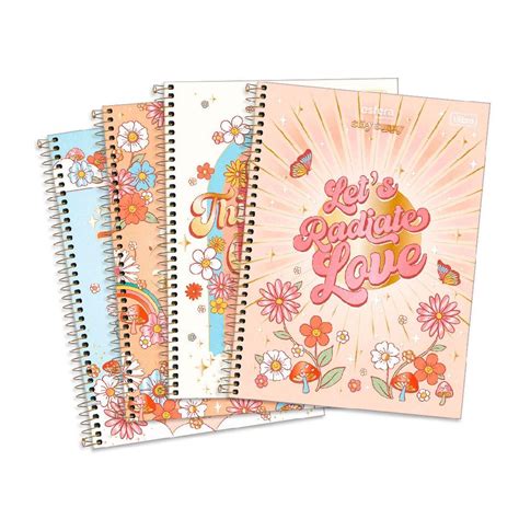 Caderno Universitário Gypsy 10 Matérias 160 Folhas TILIBRA Esfera