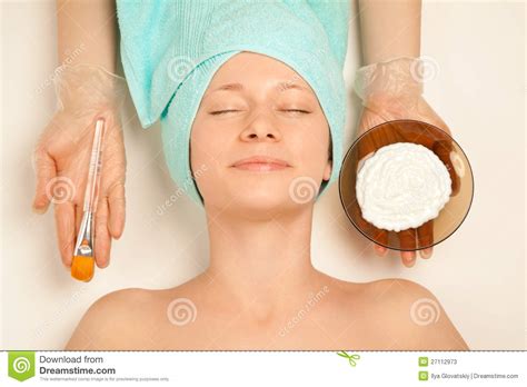 Woman At Spa Procedures Stock Image Image Of Nature