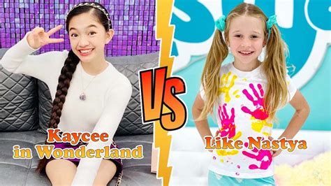 Like Nastya Vs Kaycee Kaycee In Wonderland Transformation New Stars