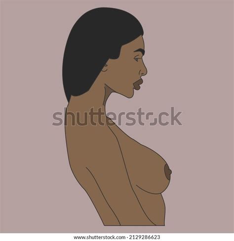 Silhouette Naked Girl Nude Black Woman Stock Vector Royalty Free 2129286623 Shutterstock