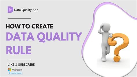 How To Create Data Quality Rule Data Quality App Youtube