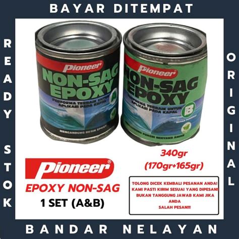 Lem Epoxy Pioneer Komponen Non Sag Gr Gr Gr Lem Serbaguna