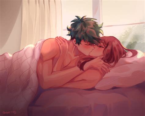 Midoriya Izuku And Uraraka Ochako Boku No Hero Academia Drawn By